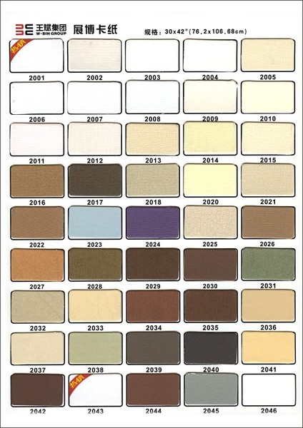 展博卡纸色卡06